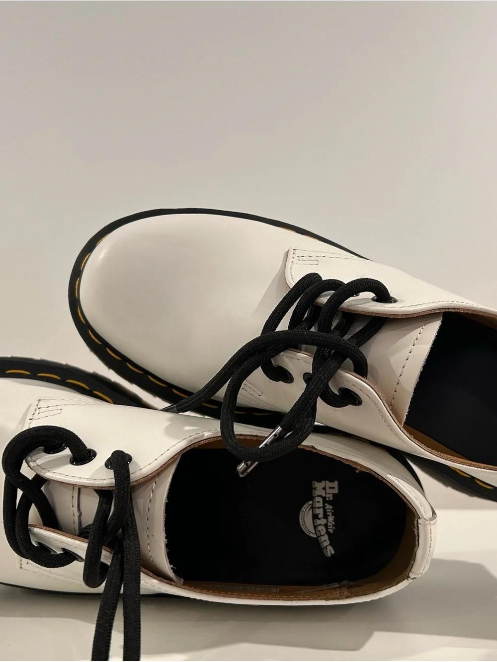 Dr. Martens 1461 Quad White Platform Oxford Shoes Women’s 8 EU 39